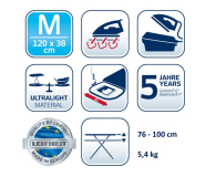 LEIFHEIT Deska do prasowania AirBoard Express M Solid (72565) - 1338753 - zdjęcie 2